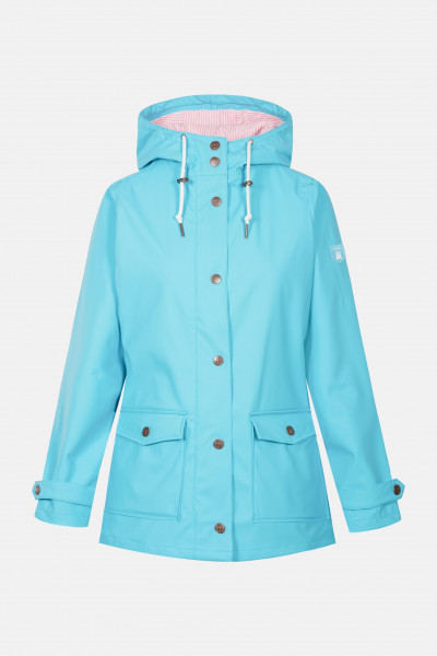Derbe Pensby Fisher River Blue Pink Icing Damen Regenjacke Türkis Pink Derbe Pensby Fisher River Blue Pink Icing Damen Regenjacke Türkis Pink