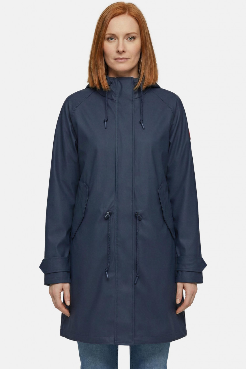 Derbe Traveby Friese Fisher Dunkelblau Damen Regenjacke