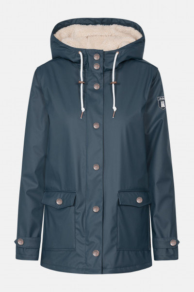 Derbe Pensholm Damen Regenjacke Navy Dunkelblau Gefüttert Derbe Pensholm Damen Regenjacke Navy Dunkelblau Gefüttert