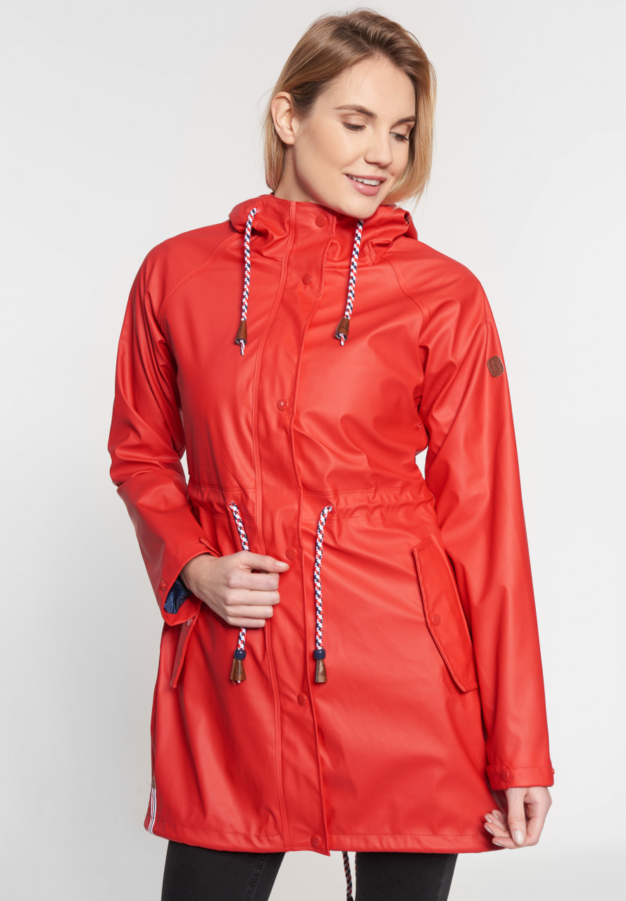 Damen Friesennerz Rot AnkerFutter Friesennerze