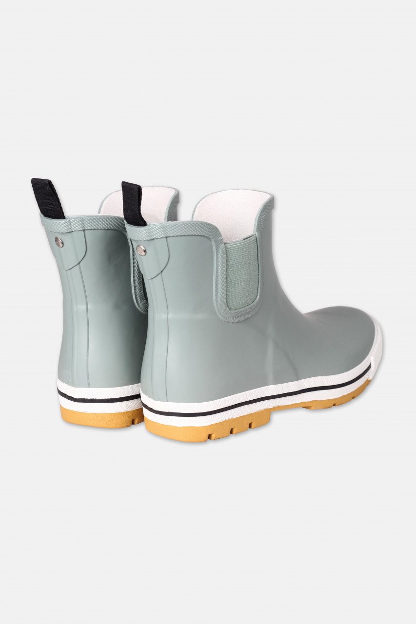 Derbe Wattpuuschen Pelz Lily Pad Grün Gummistiefel Halbstiefel Nachhaltig