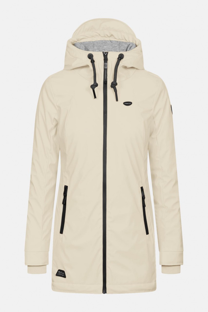 Ragwear Damen Regenjacke Zuzka Rainy Beige