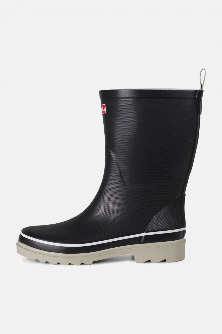 Derbe Middlehooch Gummistiefel Damen Schwarz Nachhaltig