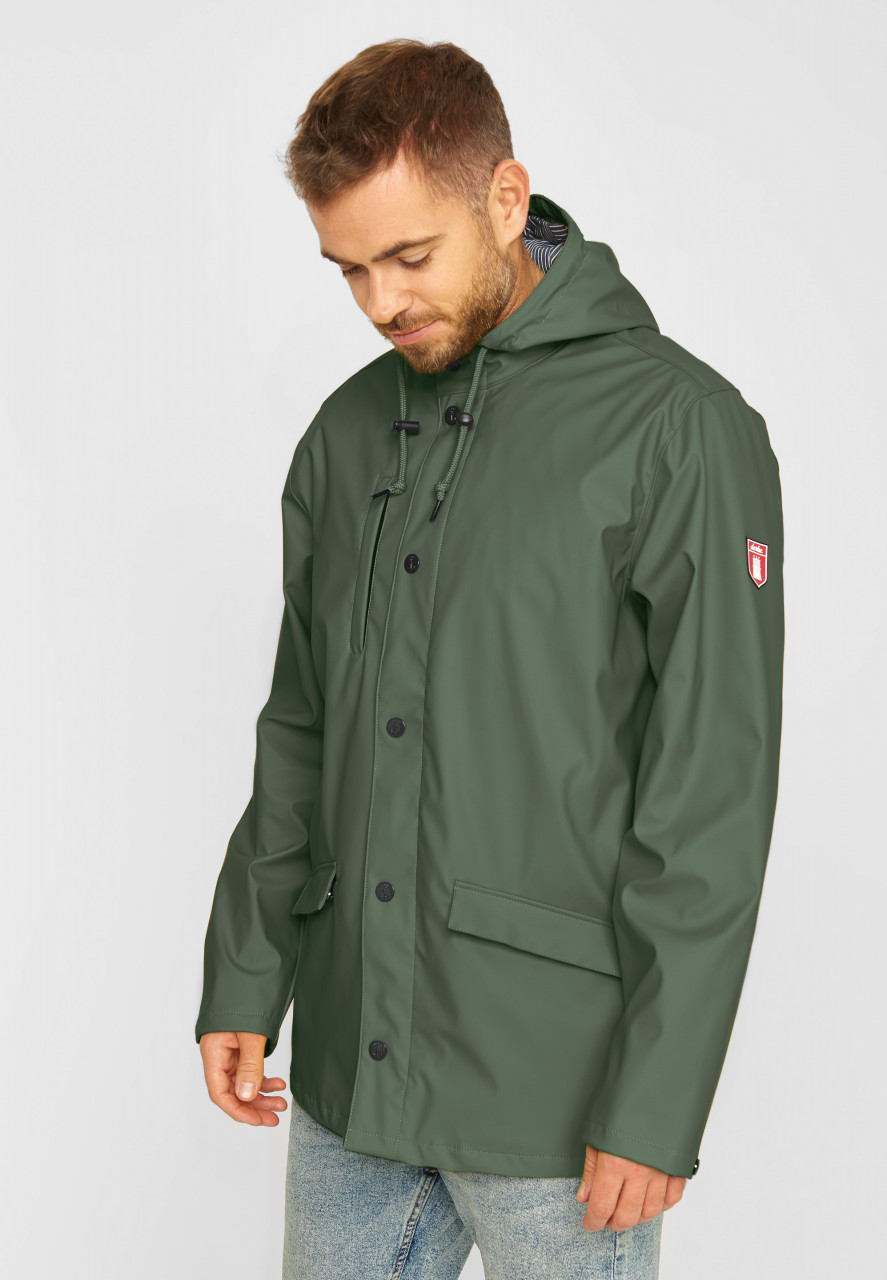 Derbe Passby Fisher Oliv Herren Regenjacke