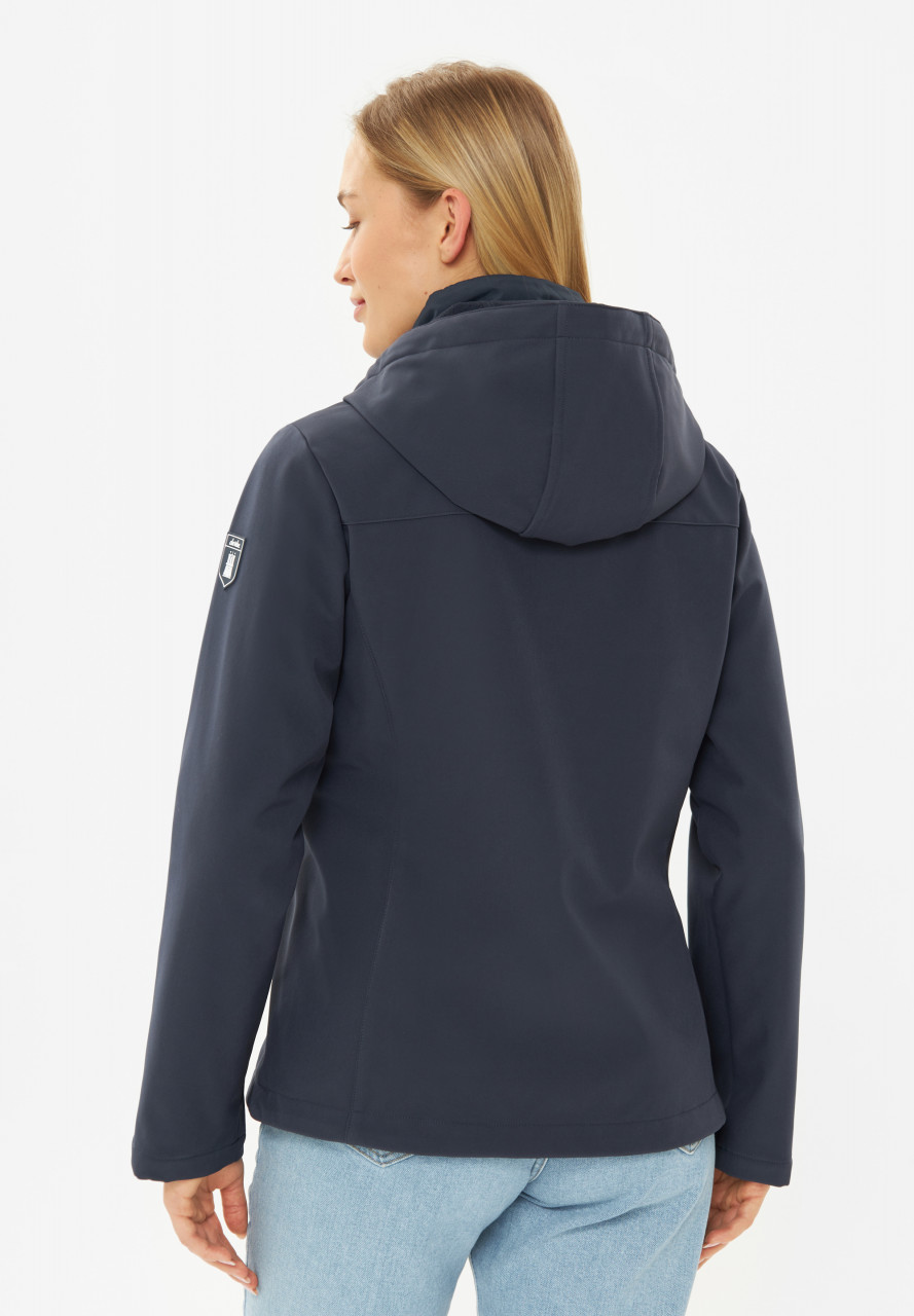 Derbe Jacke Adeby Damen Dunkelblau Softshell