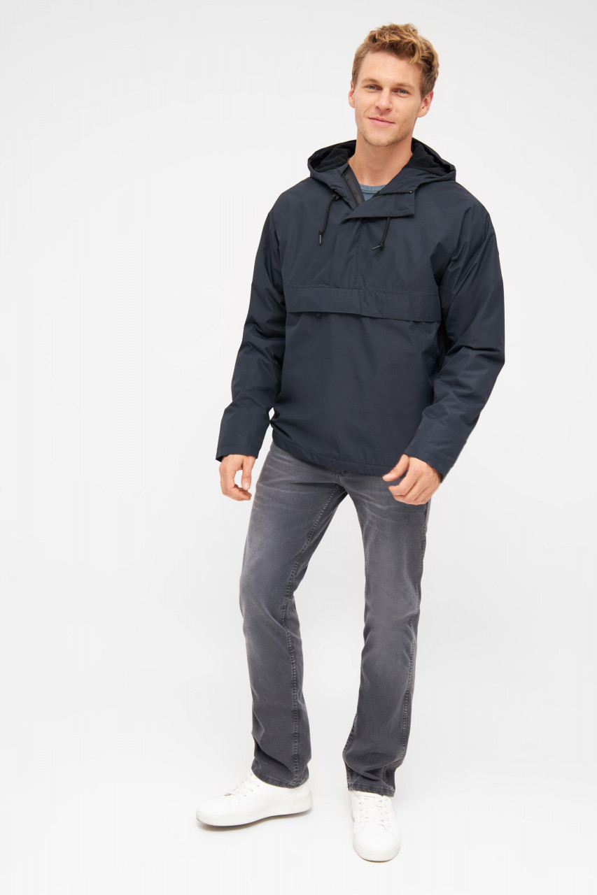 Derbe Overripby Navy Herren Schlupfjacke Regenjacke Cape Dunkelblau