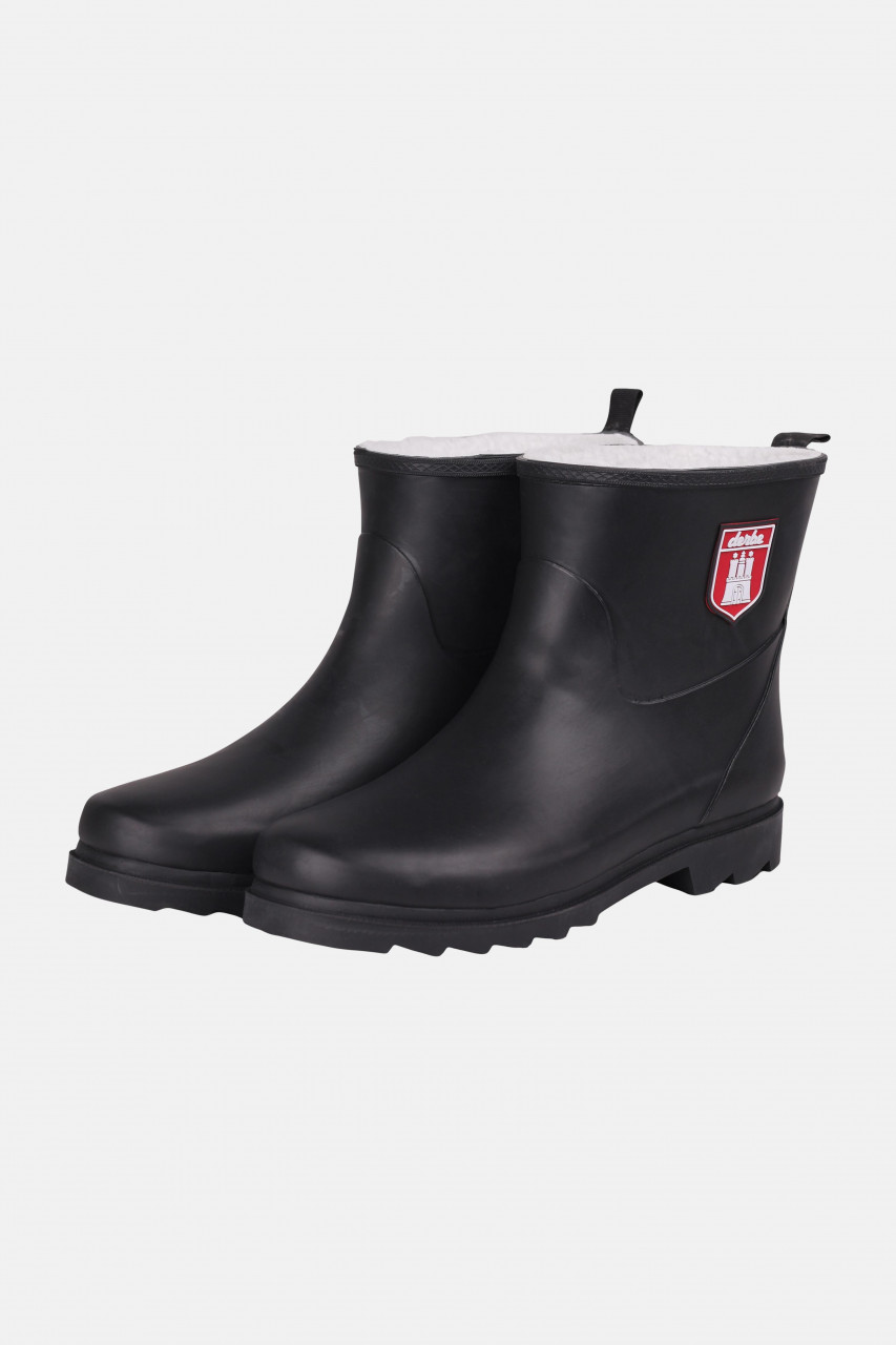 Derbe Pladderbotten Pelz Schwarz Herren Gummistiefel Gefüttert