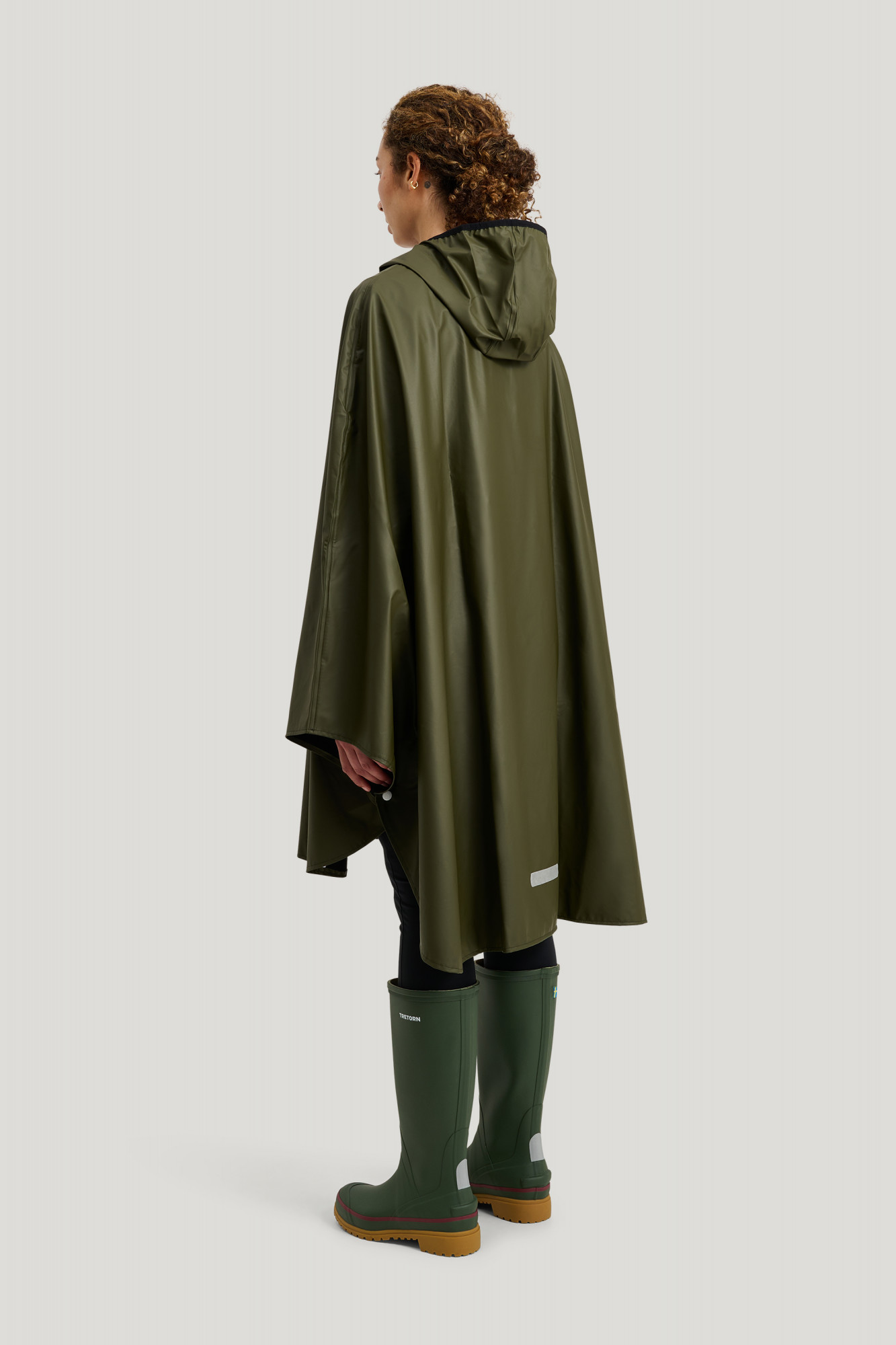 Tretorn Regenponcho PU Light Oliv Grün Packbar