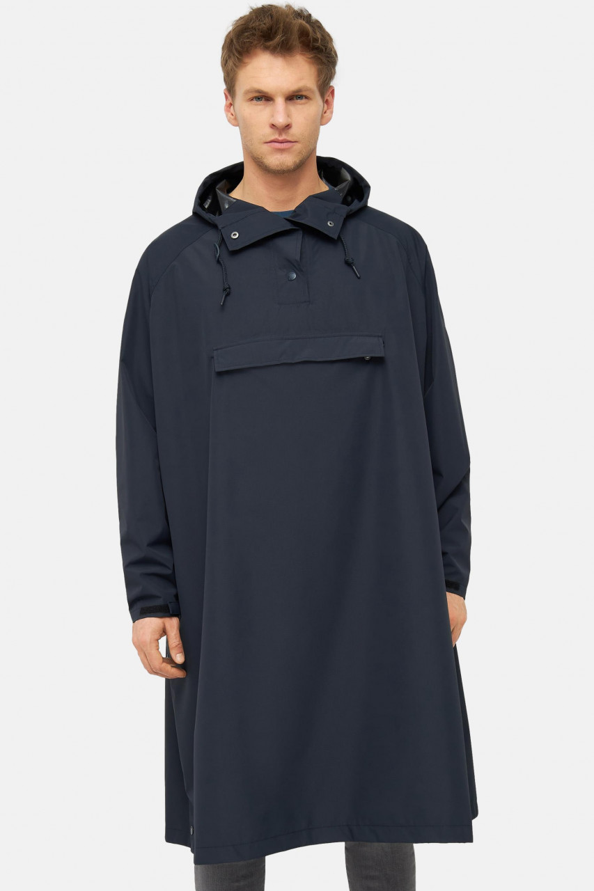 Derbe Ripby Cape Navy Unisex Dunkelblau Regenjacke Poncho
