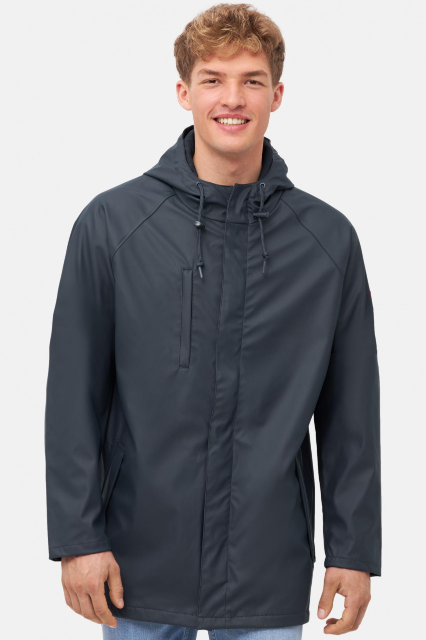 Derbe Regenjacke Passby Plain Herren Friesennerz Blau