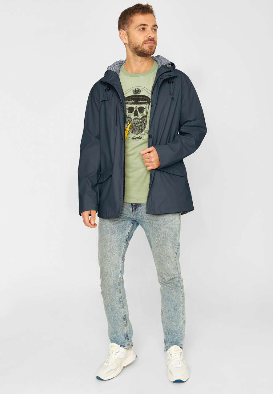 Derbe Passby Fisher Navy Dunkelblau Herren Regenjacke Friesennerz