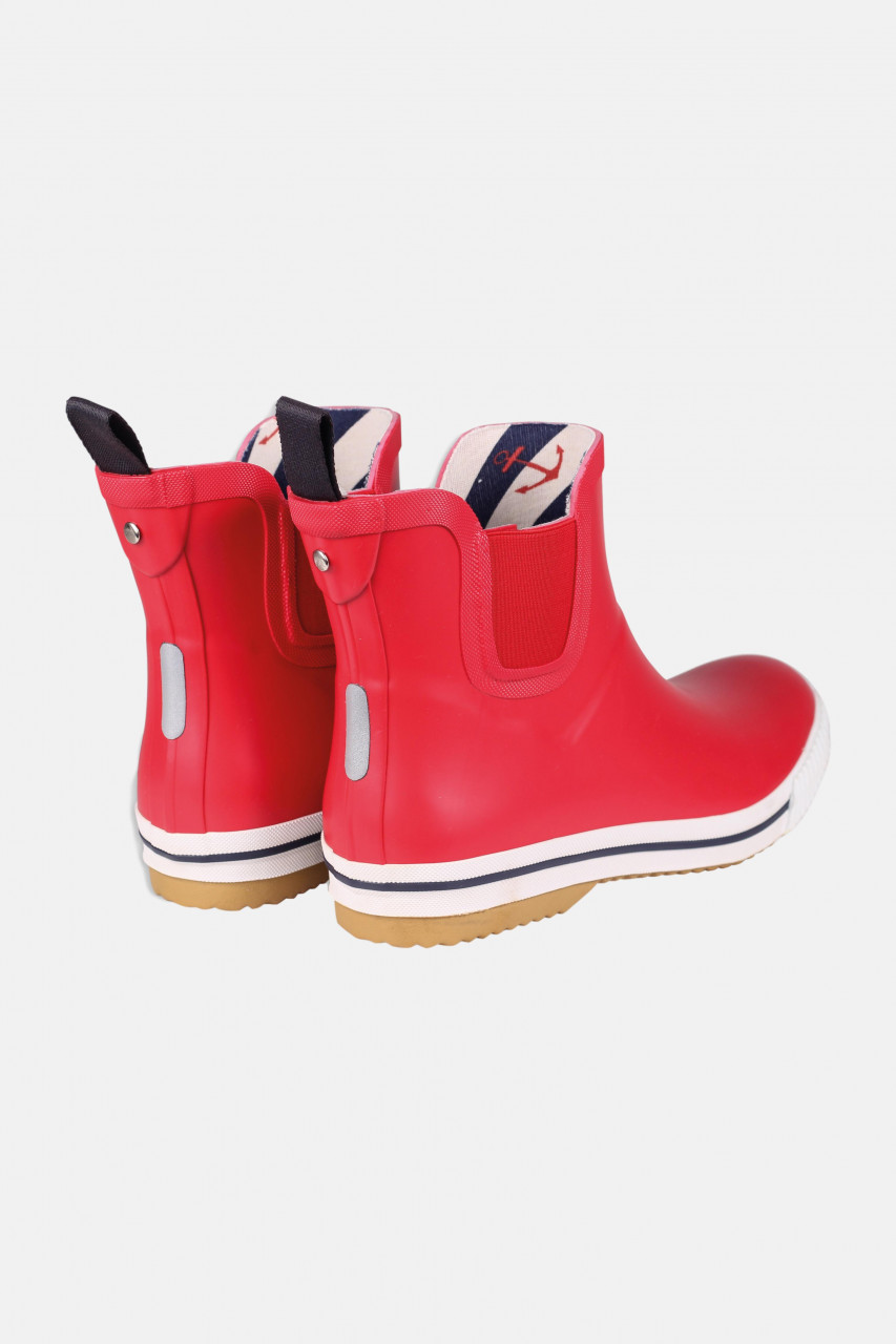 Derbe Wattpuuschen Rot Gummistiefel Halbschuh Chelsea Boots