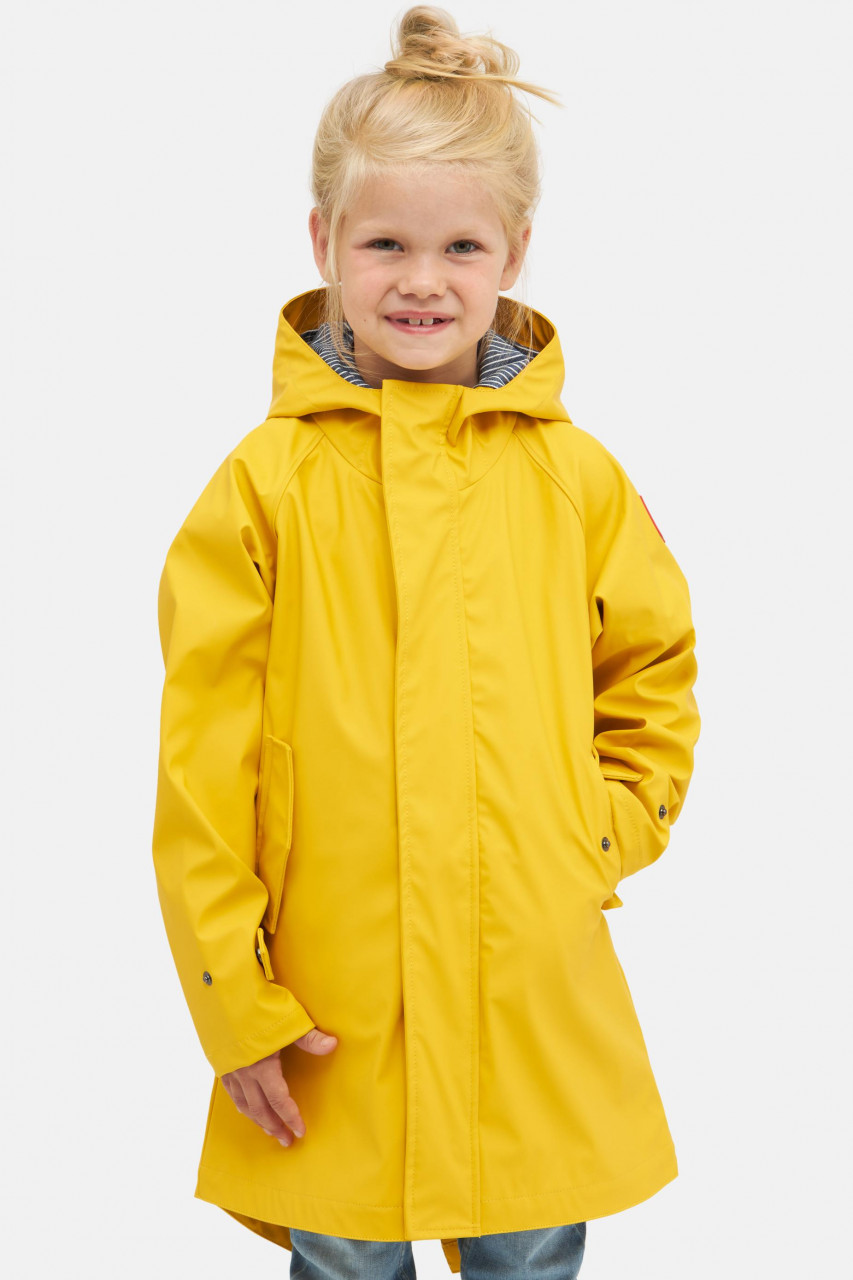 Derbe Kinder Regenjacke Traveby Friese Fisher Gelb Blau