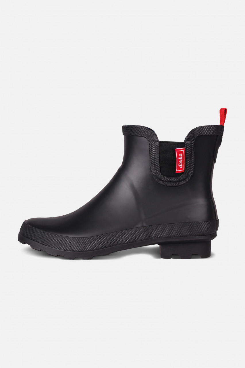 Derbe Taai Botten Eco Black Gummistiefel Halbstiefel Schwarz