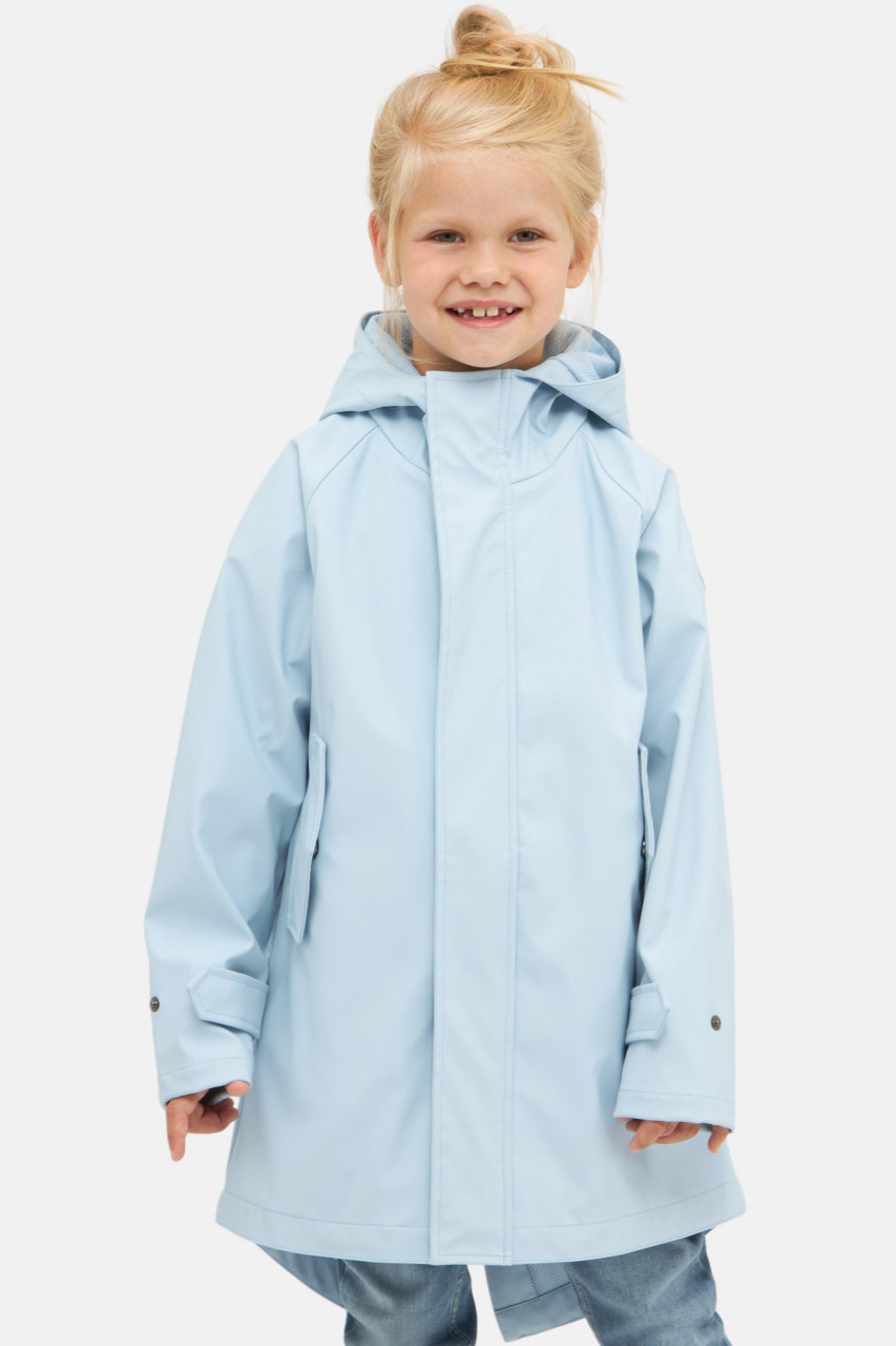 Derbe Kinder Regenjacke Traveby Friese Plain Hellblau