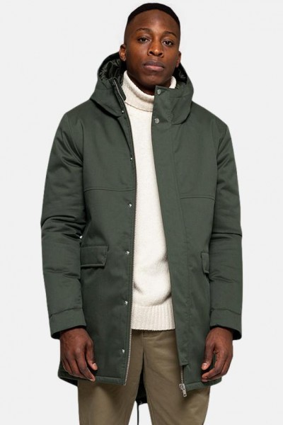 RVLT Revolution Fishtail Winterparker Army Oliv Herren 7689