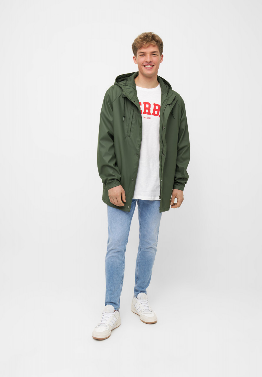 Derbe Regenjacke Passby Plain Herren Grün Oliv