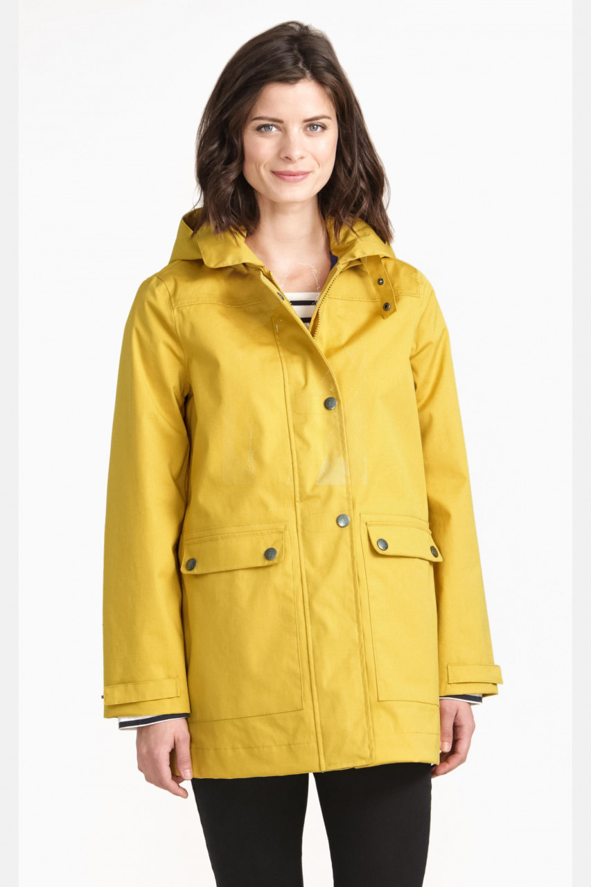 Seasalt Cornwall Drop Anchor Jacket Gelb Regenjacke
