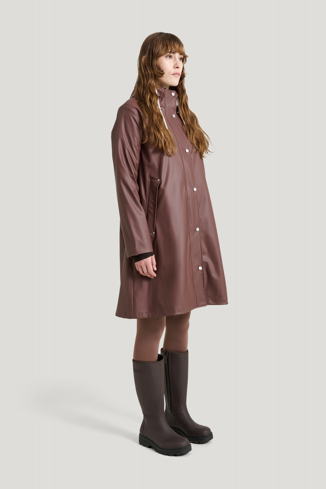 Tretorn Regenjacke Damen Braun Rot Wasserdicht