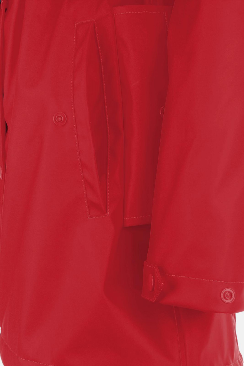 Damen Friesennerz Rot Teddy-Futter