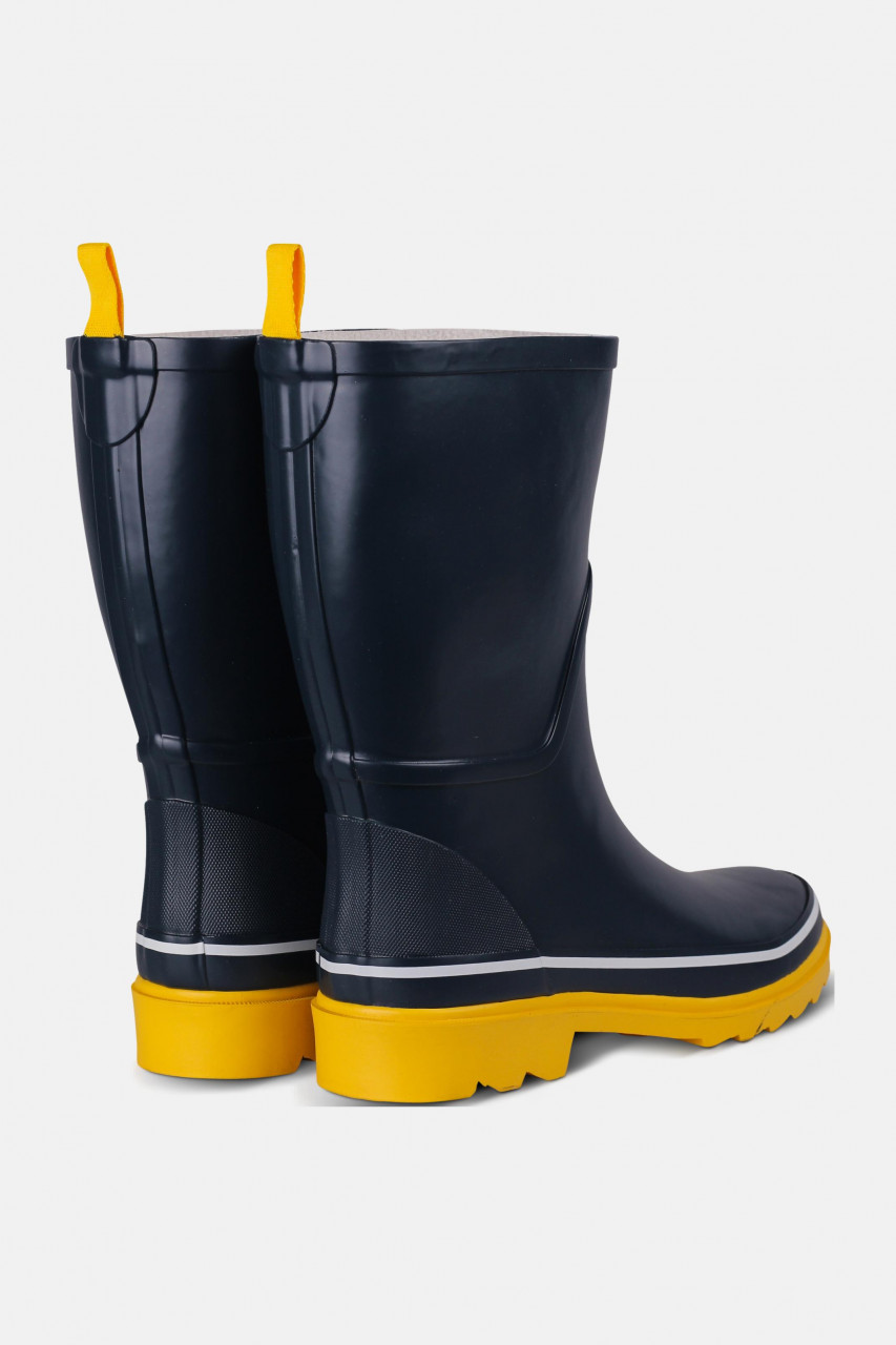 Derbe Middlehooch Gummistiefel Damen Marine Blau Gelb