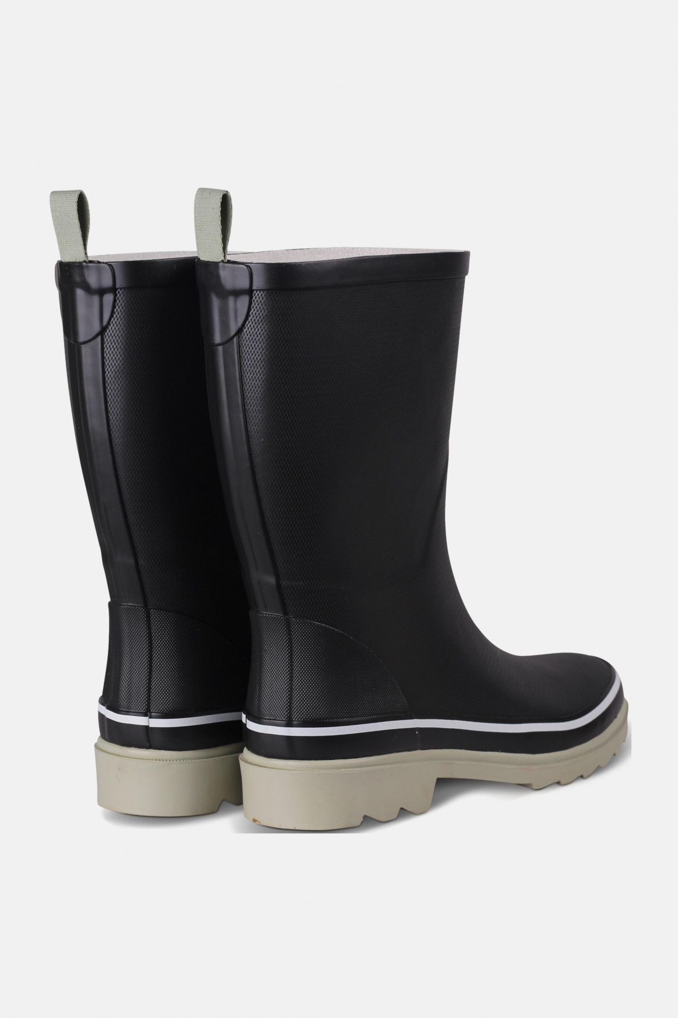 Derbe Middlehooch Gummistiefel Damen Schwarz