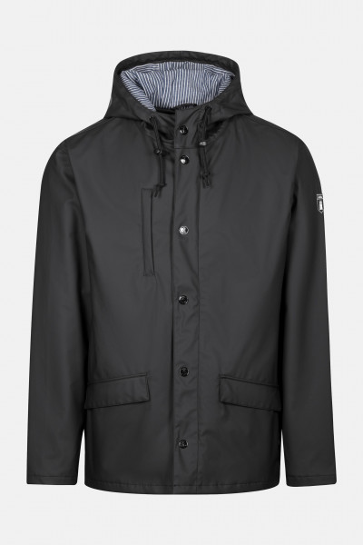 Derbe Passby Fisher Dunkelgrau Schwarz Herren Regenjacke Derbe Passby Fisher Dunkelgrau Schwarz Herren Regenjacke