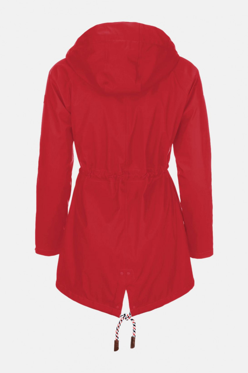 Damen Friesennerz Rot Teddy-Futter