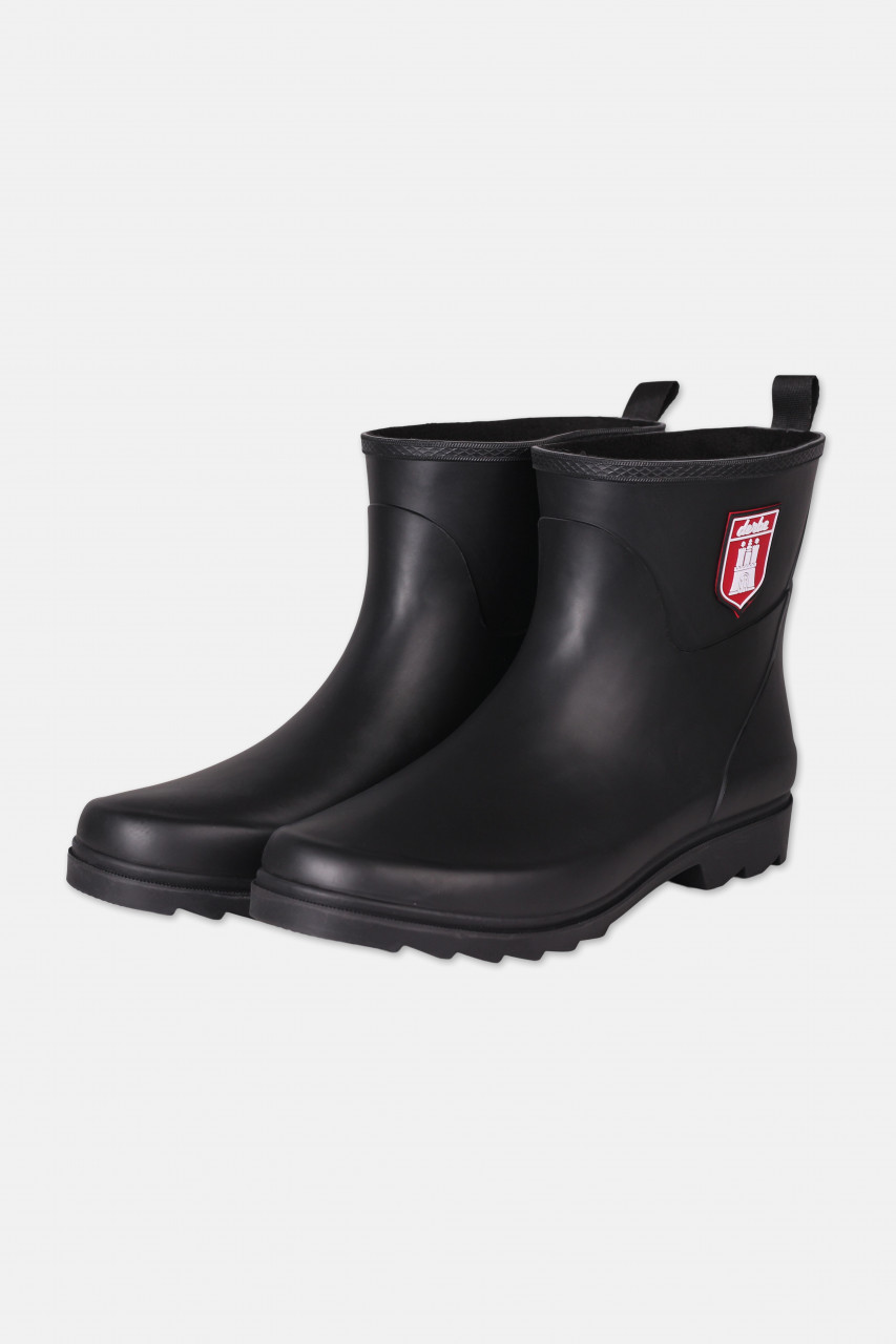 Derbe Pladderbotten Pelz Schwarz Herren Gummistiefel Gefüttert