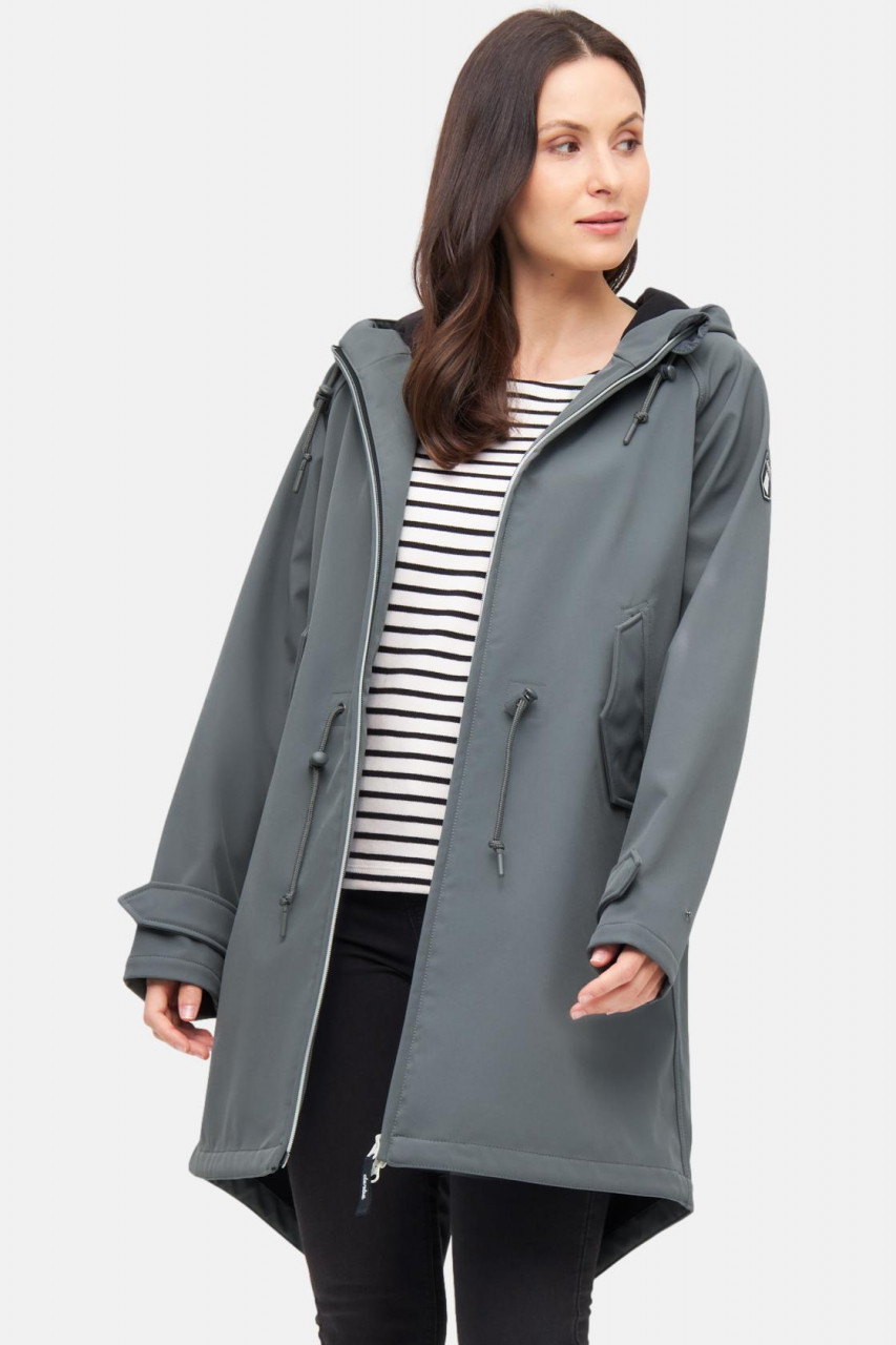 Derbe Softshelljacke Friese Island Damen Grau