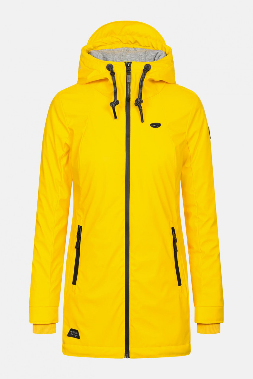 Ragwear Damen Regenjacke Zuzka Rainy Yellow Gelb