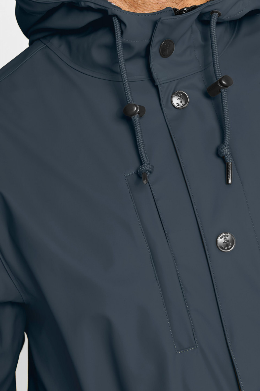 Derbe Passby Fisher Navy Dunkelblau Herren Regenjacke Friesennerz