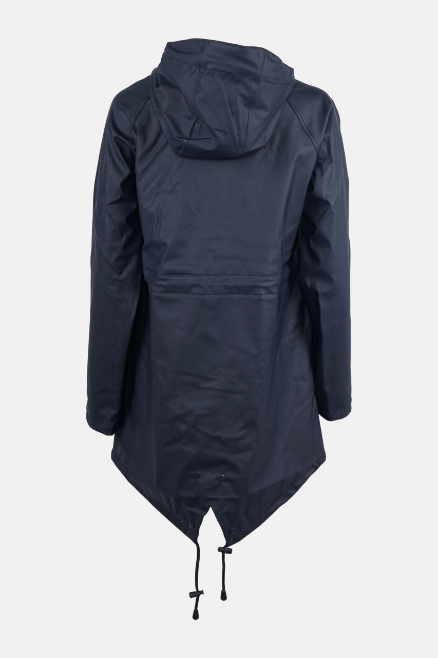 xDamen Friesennerz Marine Blau Anker Baumwollfutter Regenjacke