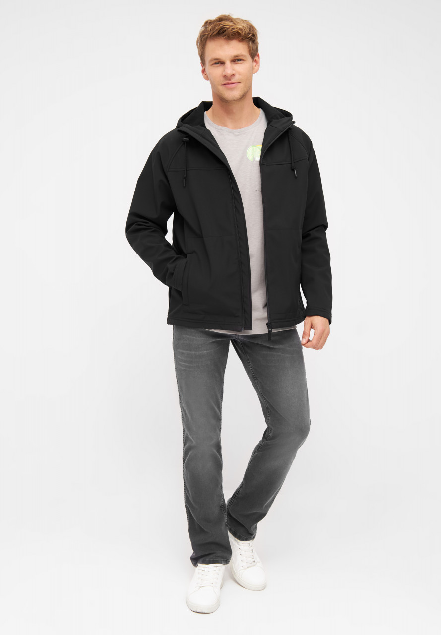 Derbe Isleby Herren Softshell Jacke Schwarz Black