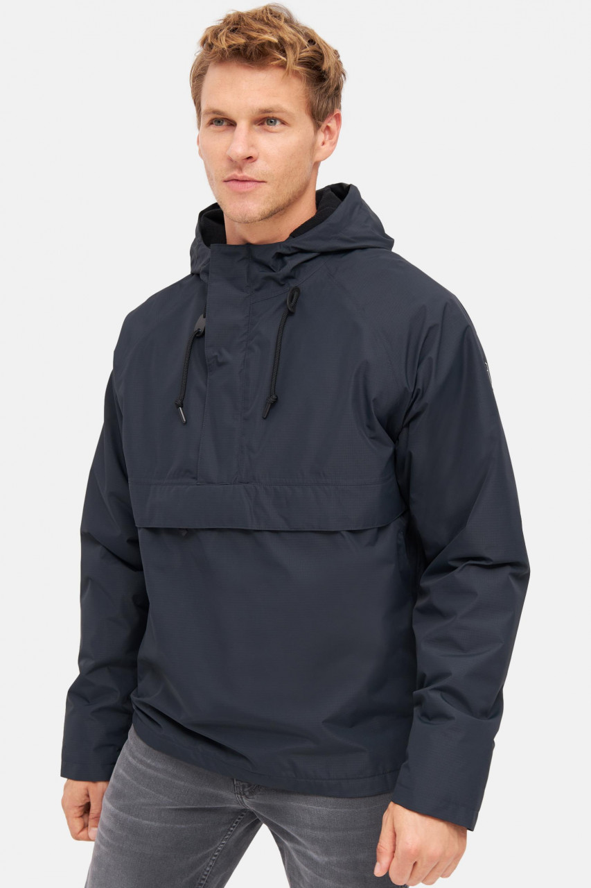 Derbe Overripby Navy Herren Schlupfjacke Regenjacke Cape Dunkelblau