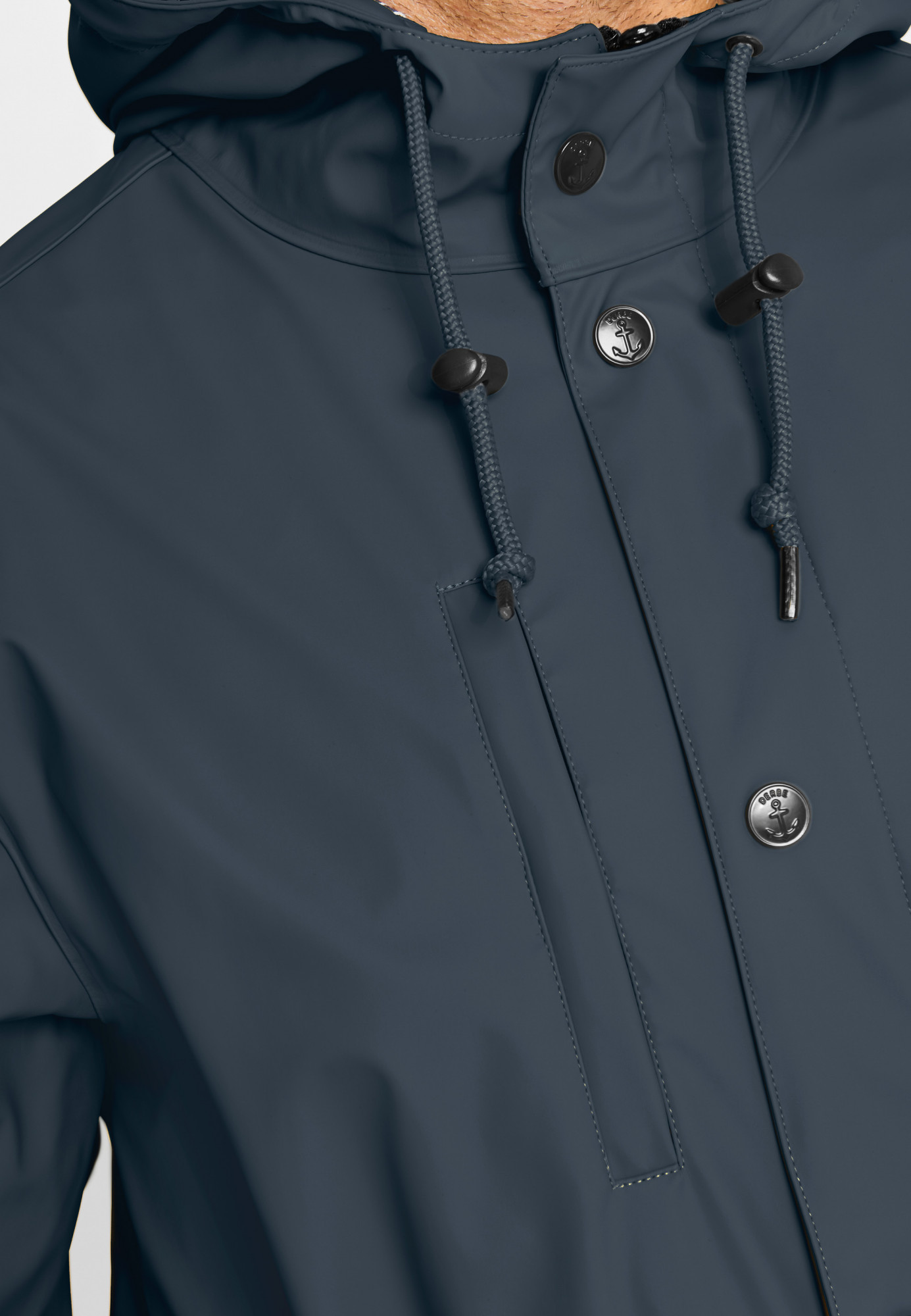 Derbe Passby Fisher Navy Dunkelblau Herren Regenjacke Friesennerz