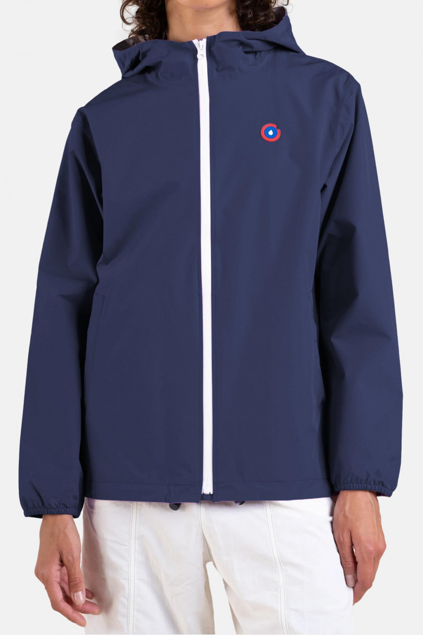 Flotte Regenjacke Passy Kurz Blau Indigo