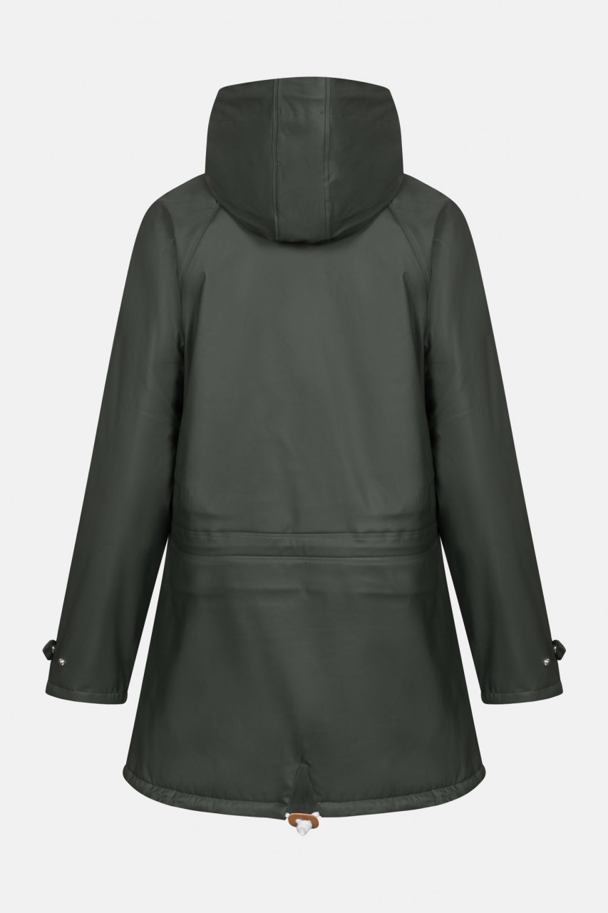 Damen Friesennerz Kira Oliv Grün Teddy-Futter