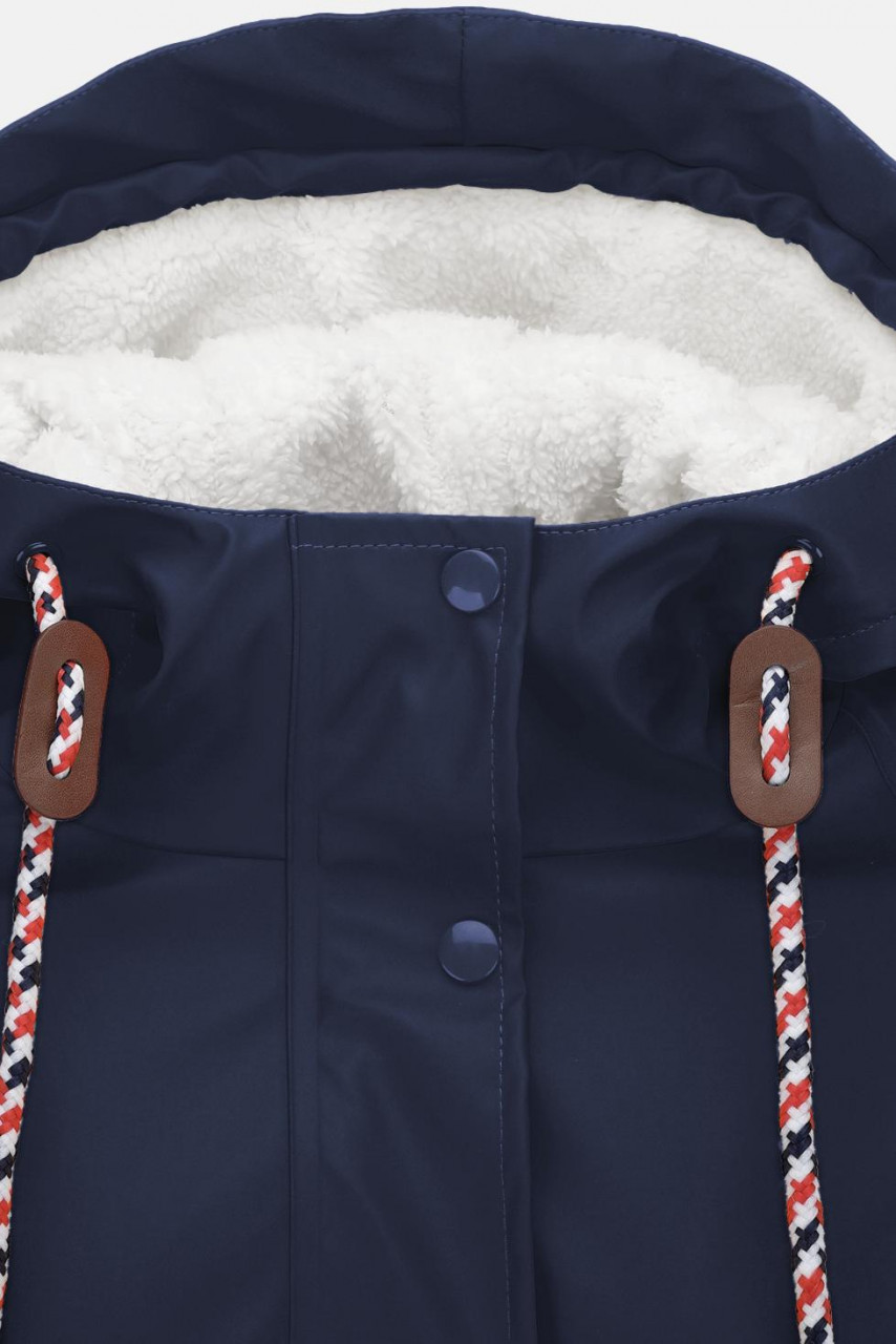 Damen Friesennerz Blau Teddy-Futter