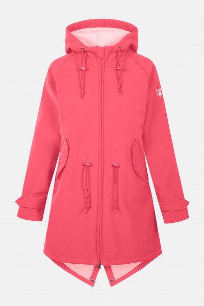 Derbe Island Friese Damen Softshell Mantel Paradise Pink