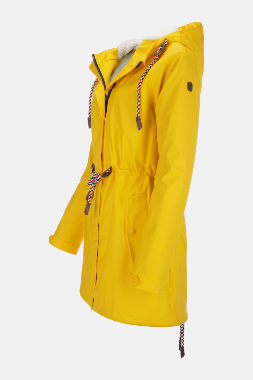 Damen Friesennerz Gelb Teddy-Futter