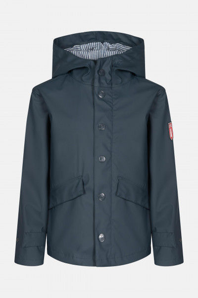 Derbe Passenger Passby Fisher Kids Navy Blue Striped Kinder Regenjacke Blau Derbe Passenger Passby Fisher Kids Navy Blue Striped Kinder Regenjacke Blau