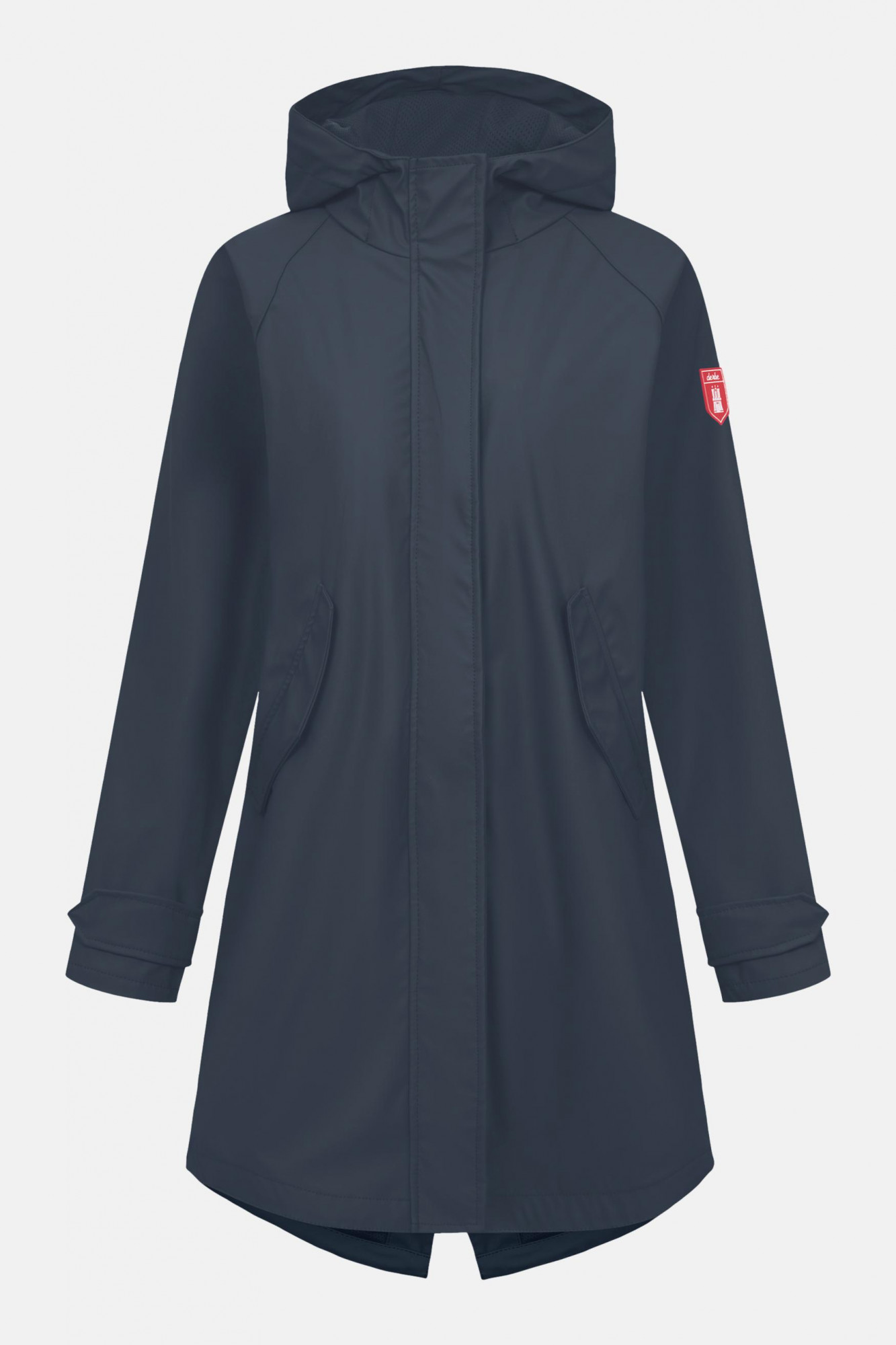 Derbe Regenjacke Traveby Friesennerz Plain Damen Dunkelblau