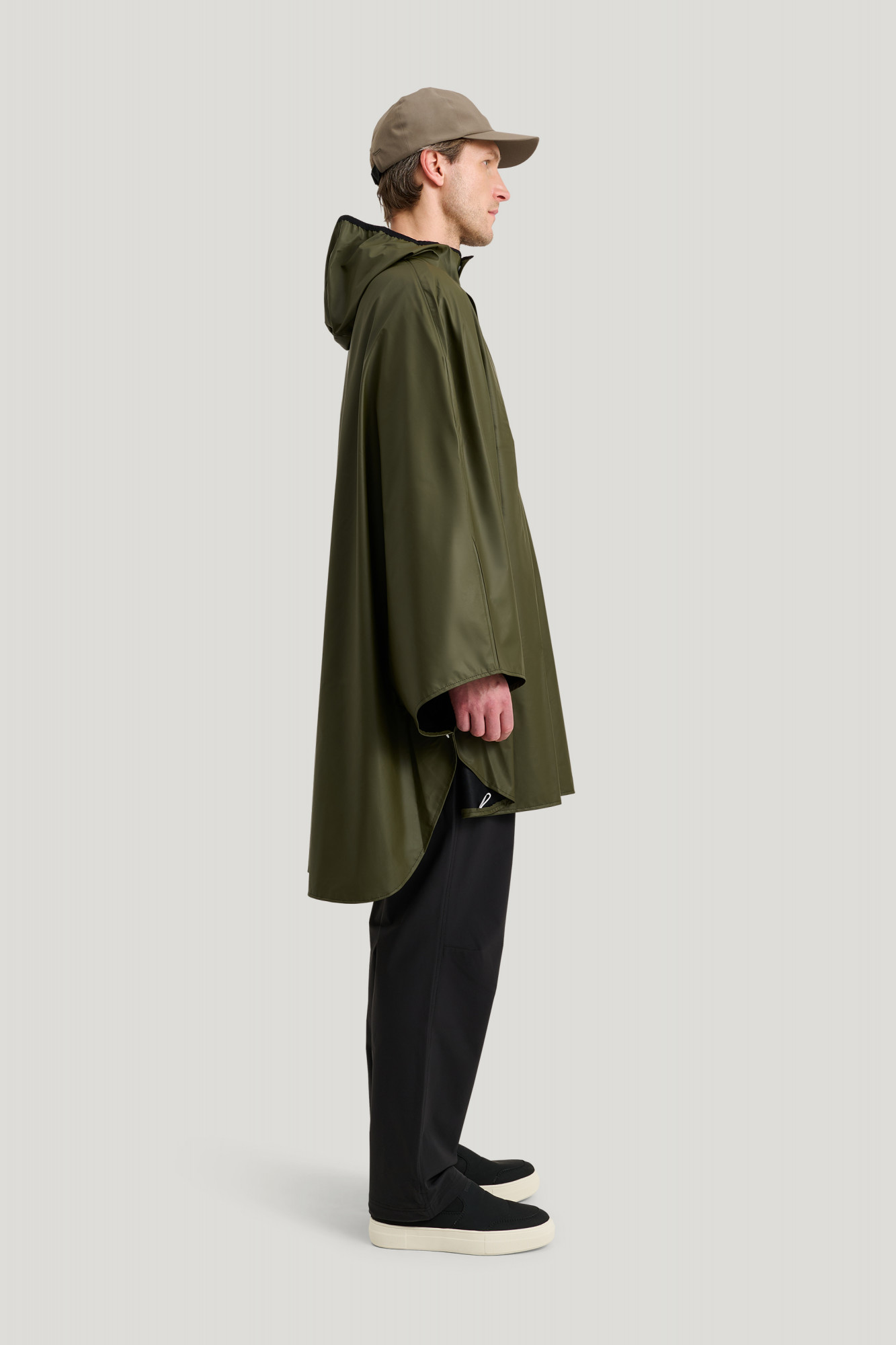Tretorn Regenponcho PU Light Oliv Grün Packbar