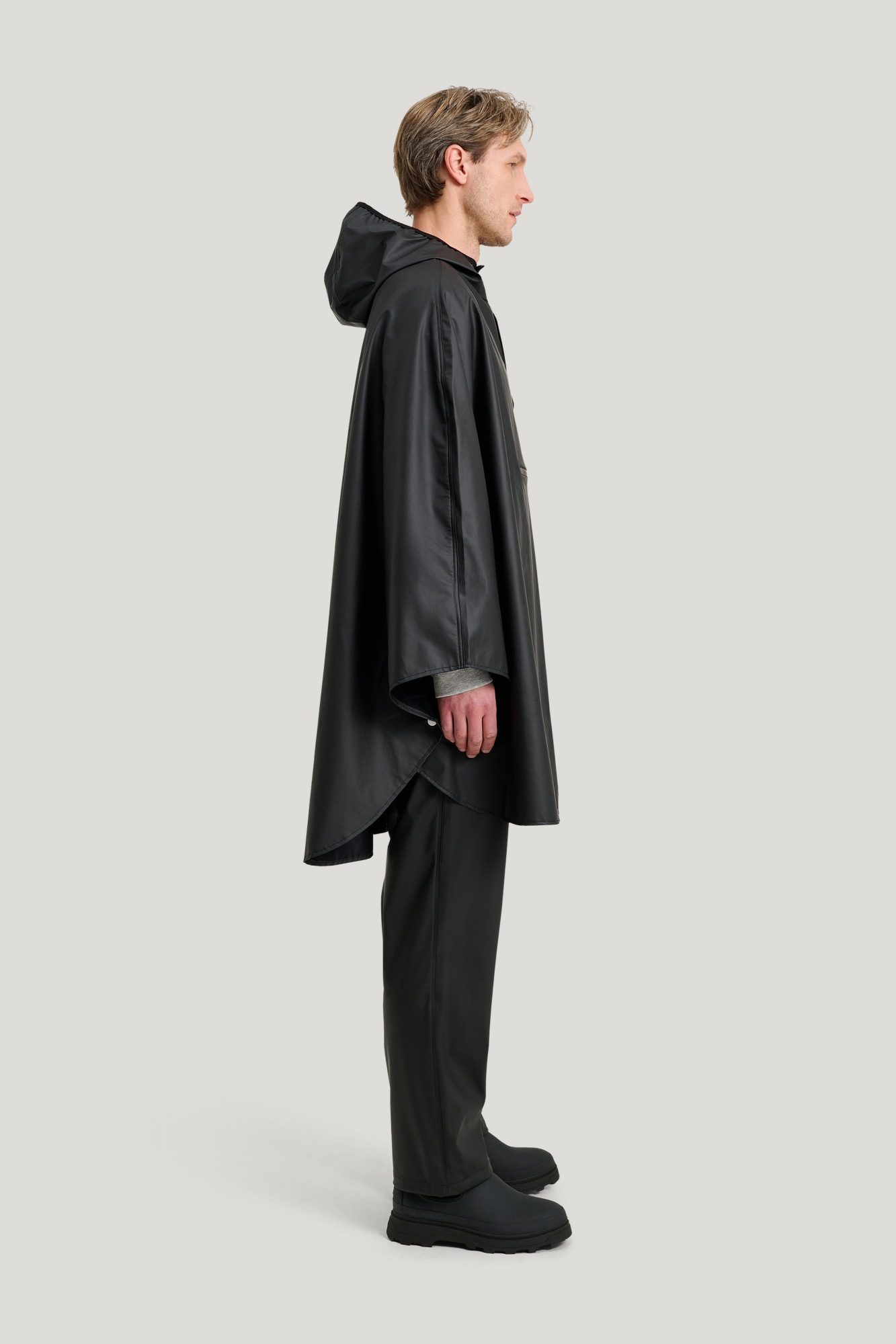 Tretorn Regenponcho PU Light Schwarz Packbar