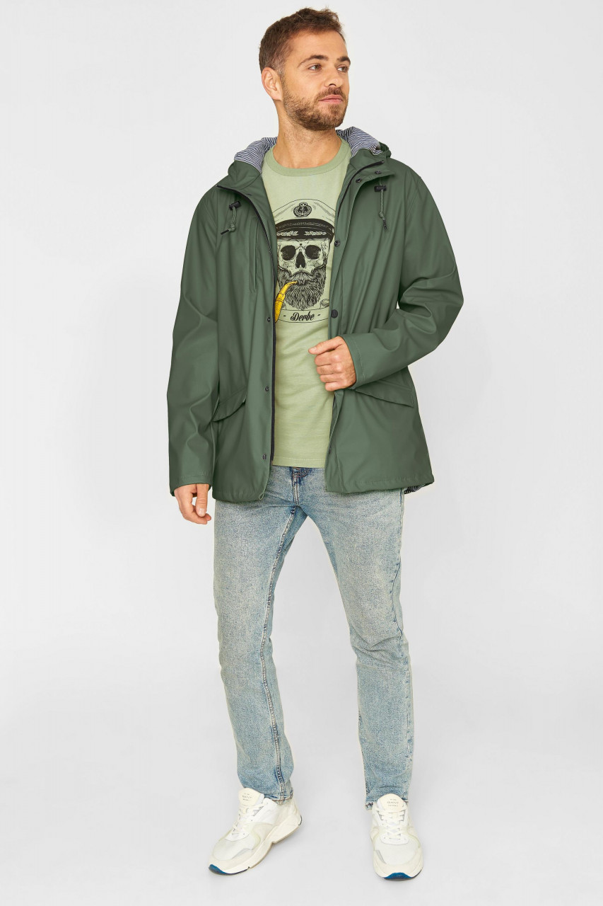 Derbe Passby Fisher Oliv Herren Regenjacke
