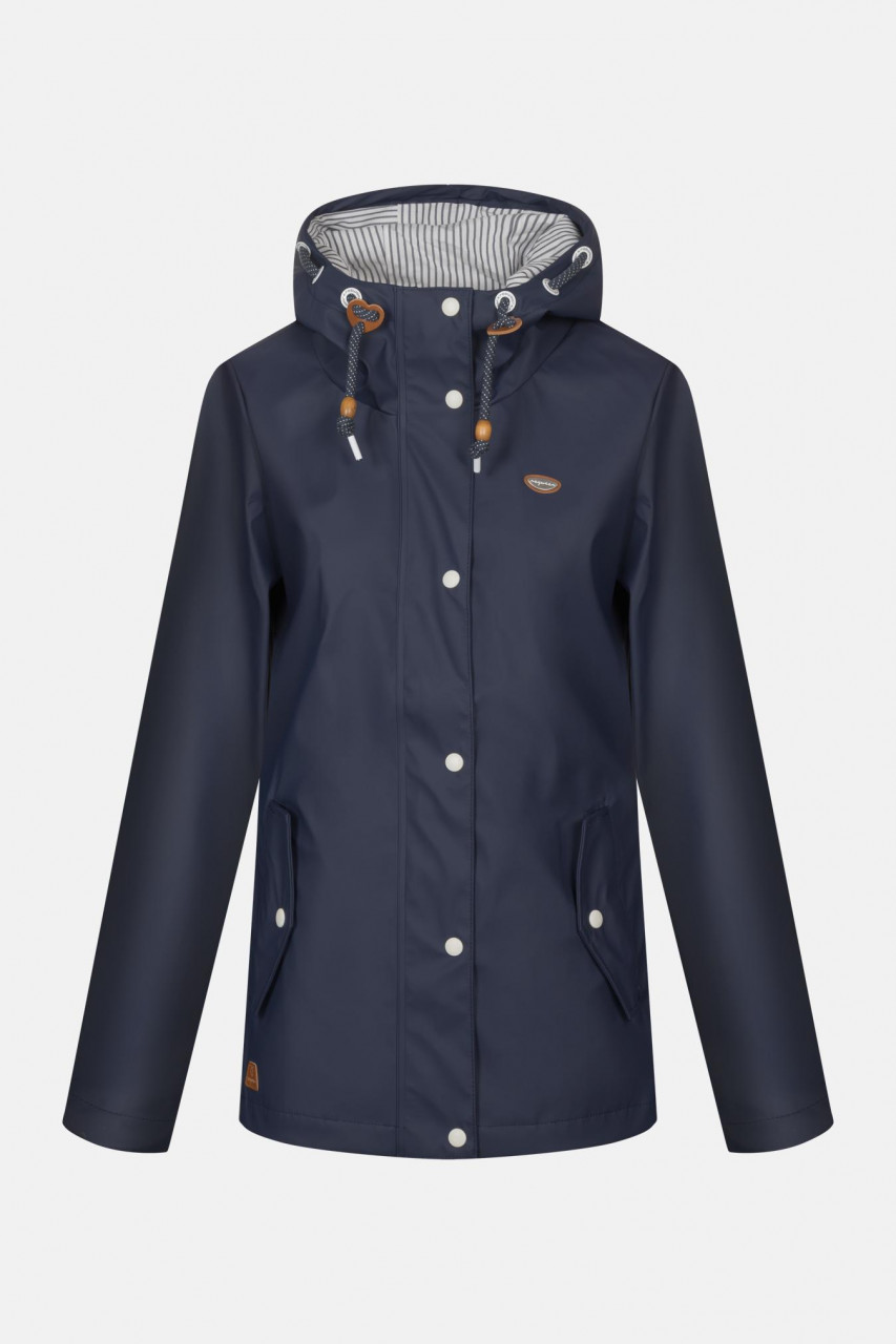 Ragwear Marge Damen Regenjacke Navy Dunkelblau