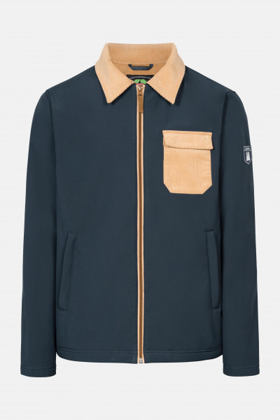 Derbe Kartby Herren Softshelljacke Navy Doe Dunkelblau Ocker Derbe Kartby Herren Softshelljacke Navy Doe Dunkelblau Ocker
