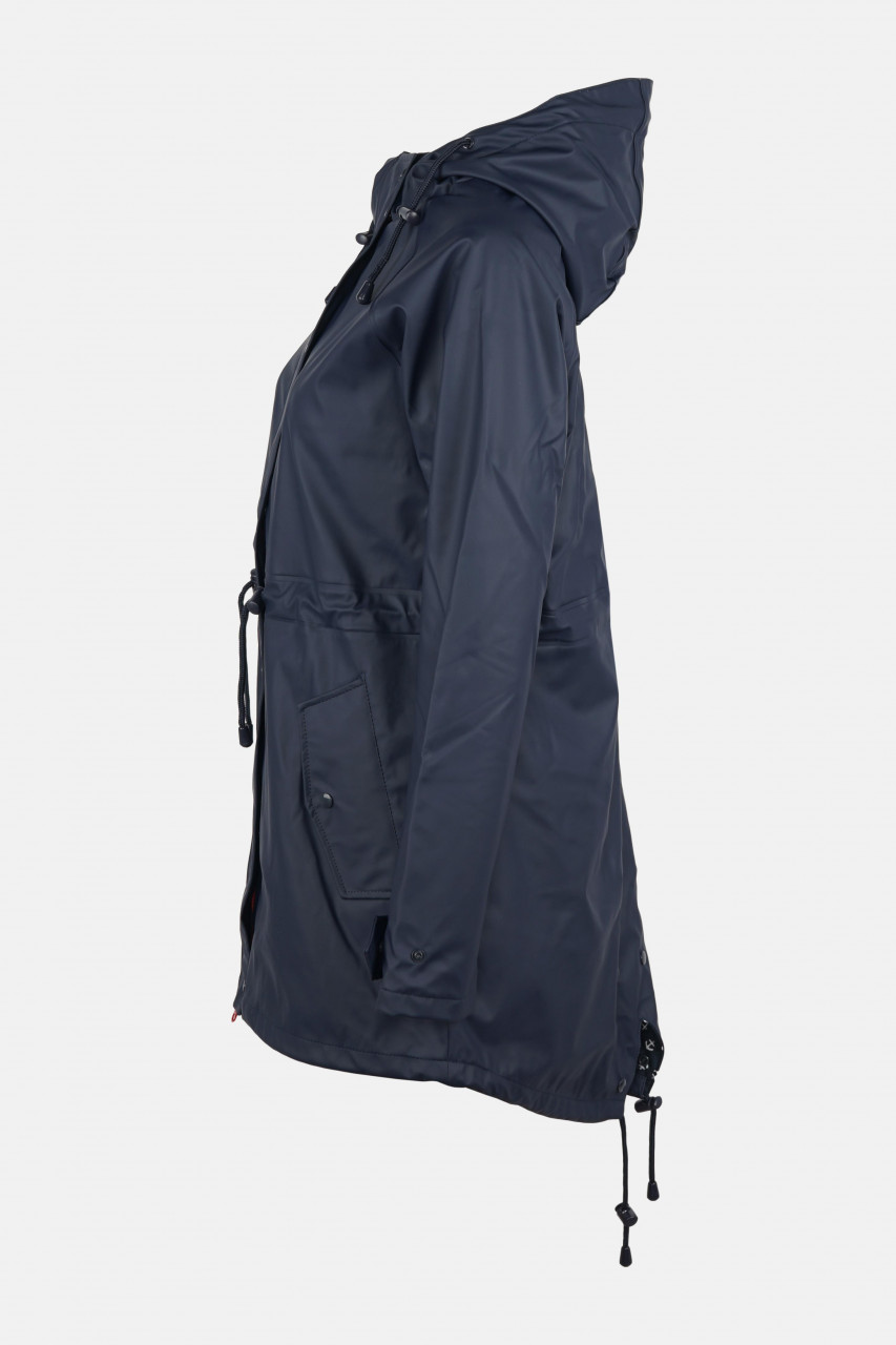 xDamen Friesennerz Marine Blau Anker Baumwollfutter Regenjacke