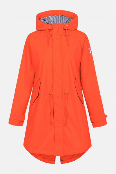 Derbe Traveby Friese Cherry Tomato Rot Damen Regenparka Nachhaltig Derbe Traveby Friese Cherry Tomato Rot Damen Regenparka Nachhaltig